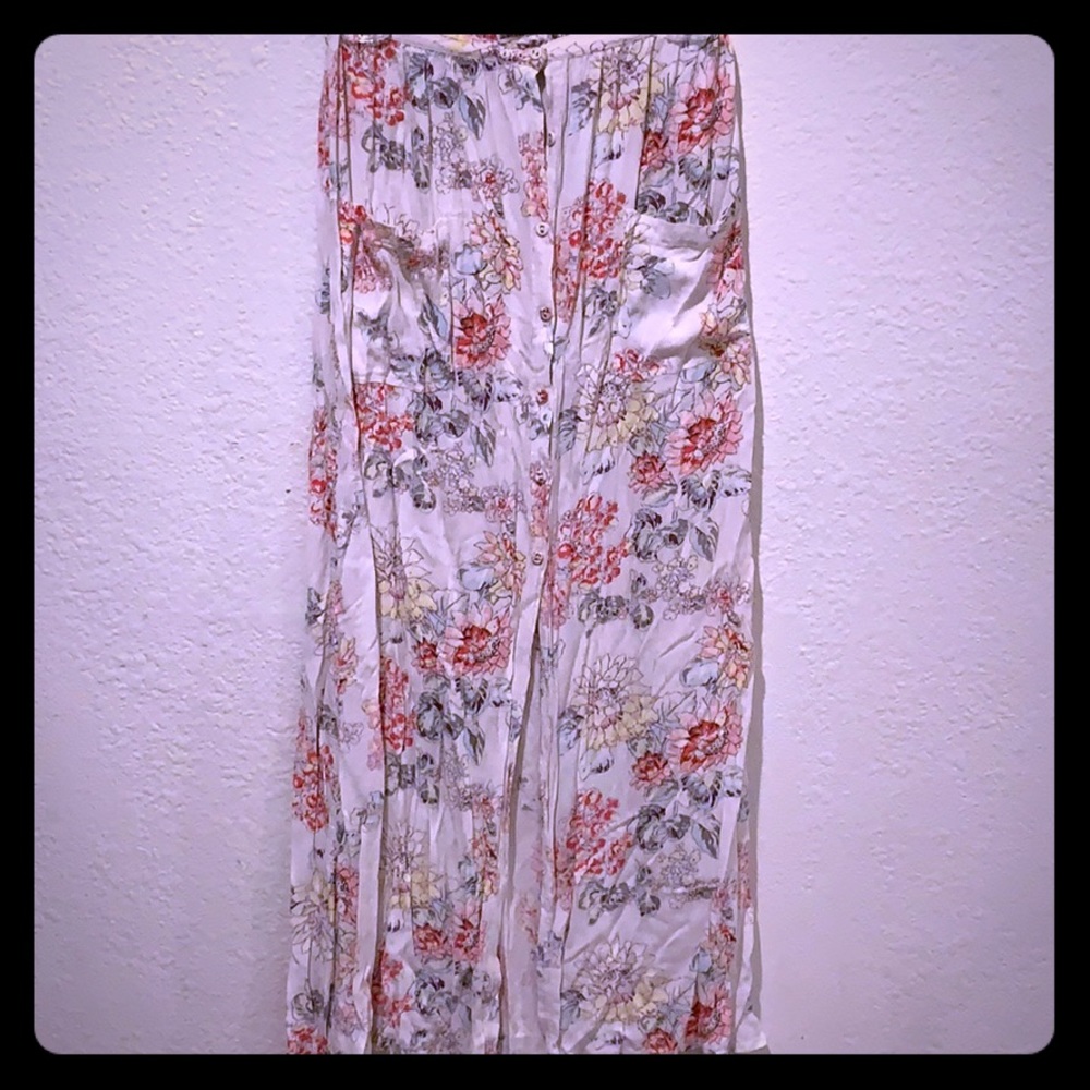 Women’s Button Up Pocket Billabong Long Skirt
